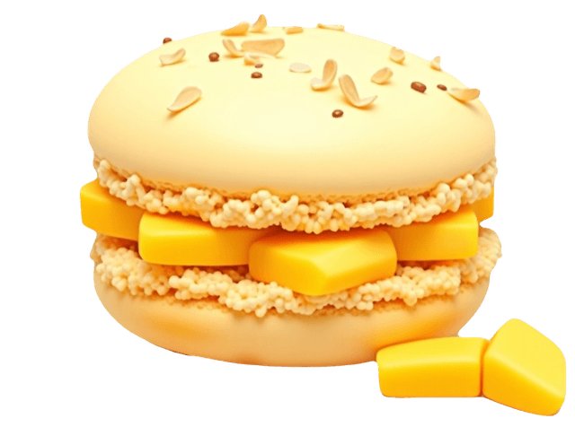 Mango Passion Macaron