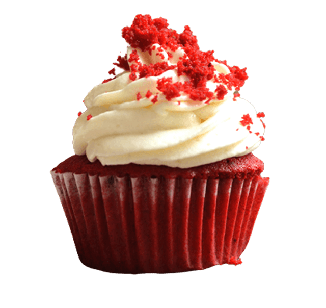 Raspberry cupcake with cream
